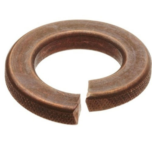 Metallic Round Power Coated Silicon Bronze Lock Washers, For Fittings, Automobiles