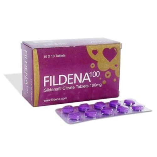 Fildena 100mg Tablets, For Erectile Dysfunction, Packaging Type : Blister