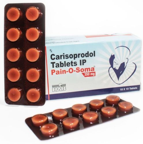 Pain O Soma 350mg Tablets, For Muscle Relaxer, Shelf Life : 18 Months