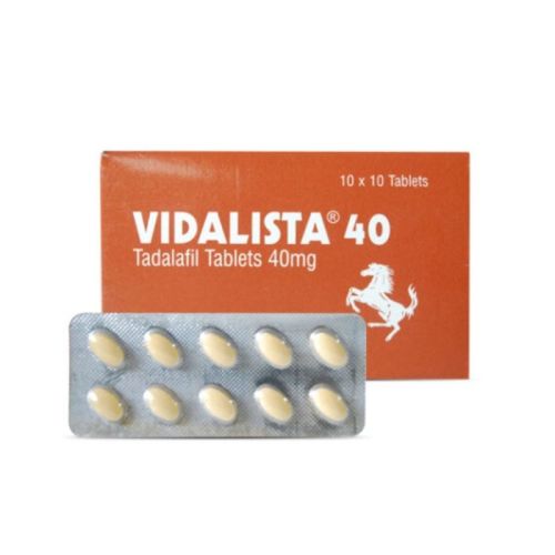 Vidalista 40mg Tablets, For Erectile Dysfunction, Packaging Type : Blister