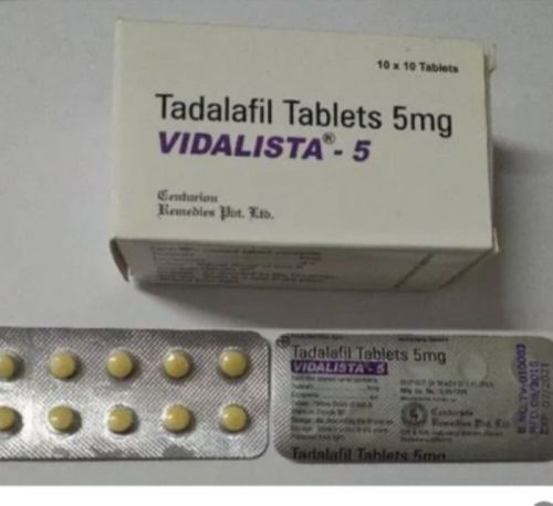 Vidalista 5mg Tablets, For Erectile Dysfunction, Packaging Type : Blister
