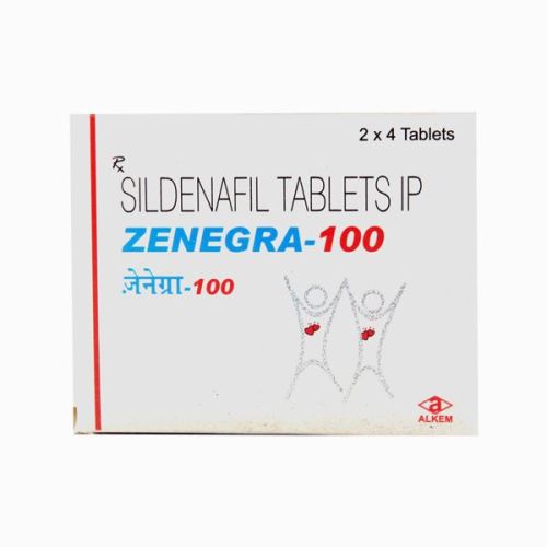 Zenegra 100mg Tablets, For Erectile Dysfunction, Packaging Type : Blister