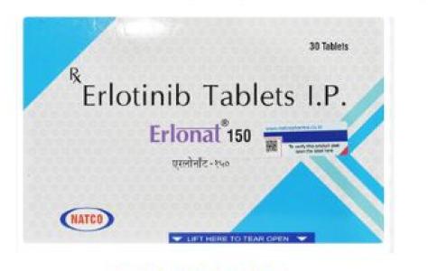 Erlonat Erlotinib Tablets, Size : 150 Mg