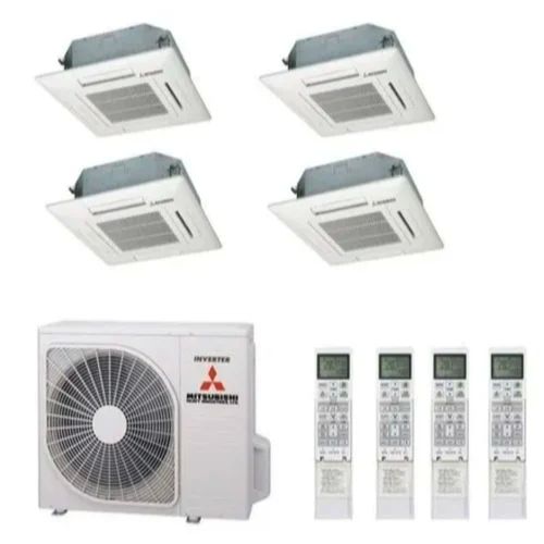 White Electrical 2 Ton Mitsubishi Cassette Air Conditioner, Compressor Type : Rotary