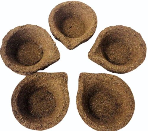 Clay Cow Dung Diya, Style : Dried
