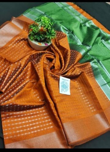 Raw Tussar Raw Silk Saree, Occasion : Casual Wear, Party Wear