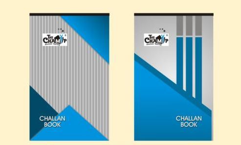 Multicolor The Champ Paper Printed Challan Notebook