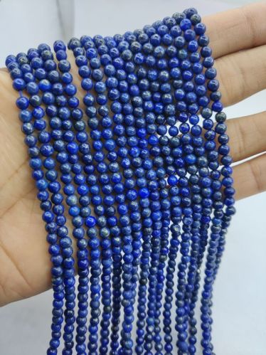 Blue Natural Lapis Lazuli Round Beads, For Making Jewellery