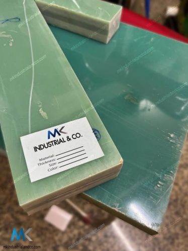 Green Rectangular Plain Epoxy Fiberglass Sheet, For Industrial, Roofing