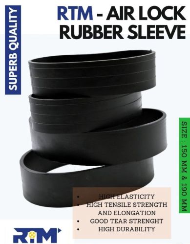 Black /white Rtm Elastomer Rubber Air Lock, For Mechanical Industry, Milling Industries, Size : 125mm/150mm