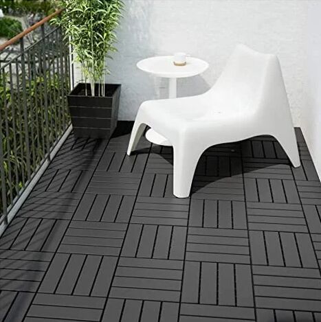 Matte Balcony Rubber Deck Tile, Feature : Acid Resistant, Anti Bacterial, Non Toxic