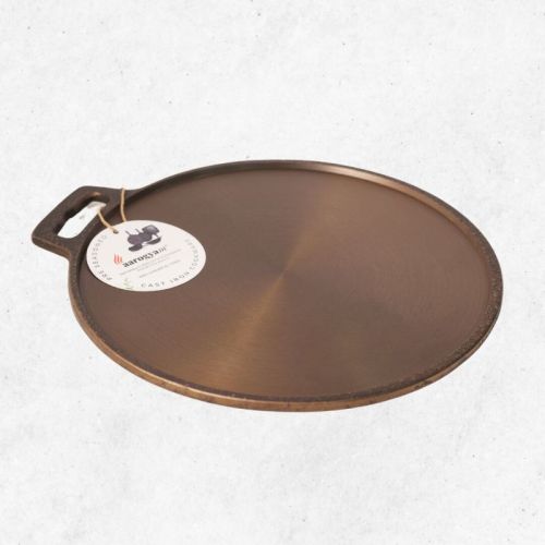 Aarogyam Cast Iron Dosa/Chapati Tawa With Single Handle 12 Inch (28 Cm), Pre-Seasoned