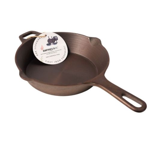 Aarogyam Cast Iron Long Handle Skillet Iron Fry Pan