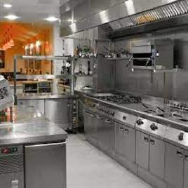 Silver Polished Stainless Steel Restaurant Kitchen Equipment