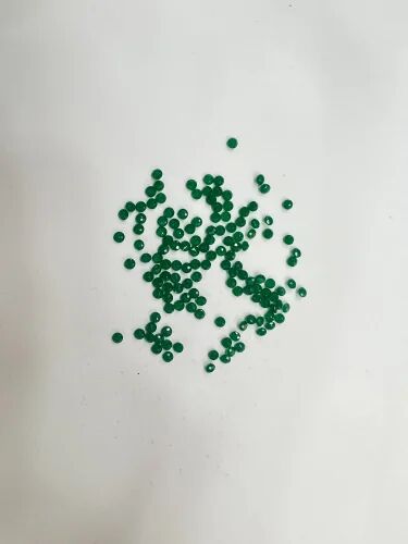 Green Round Opaque Cubic Zirconia