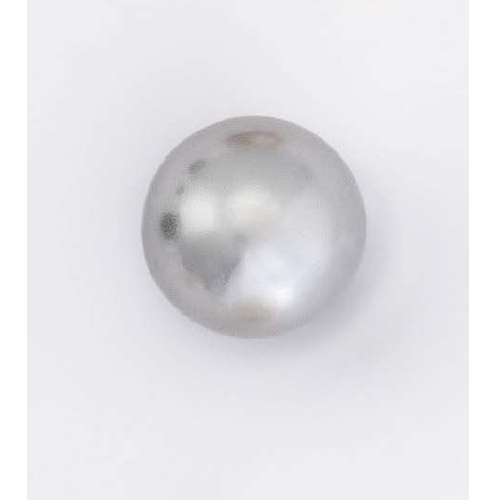 Polished Solid Round Swarovski Pearl, Color : Silver