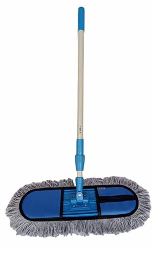 Grey Microfiber Dry Mop, For Home, Hotel, Office, Size : 24 Inch