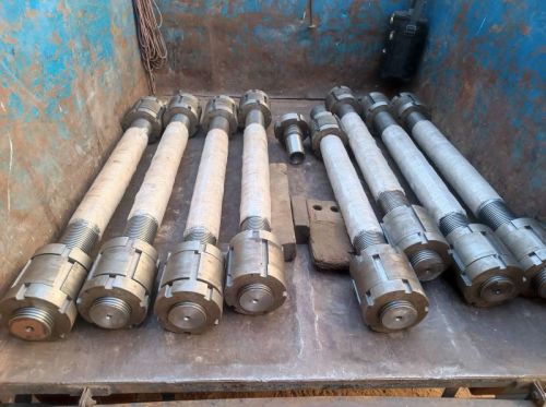 Mild Steel Motor Shafts, Color : Silver for Industrial