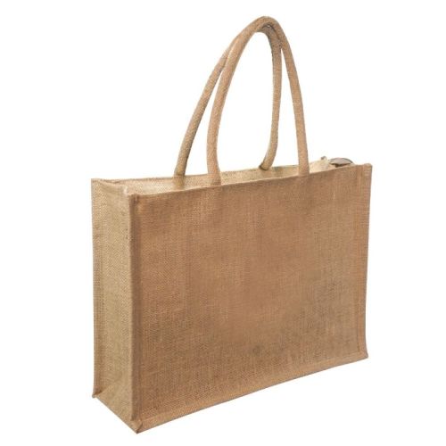 LMC Jute Shopping Bag With Zip Lock