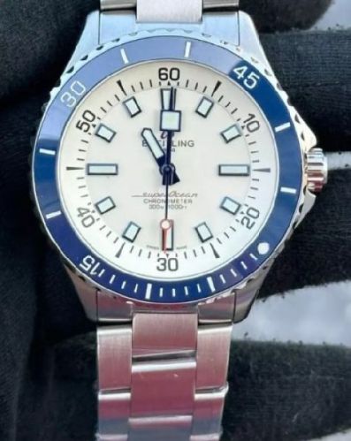 Breitling Super Ocean 44 Kelly Slater Steel White Dial Swiss Automatic Watch