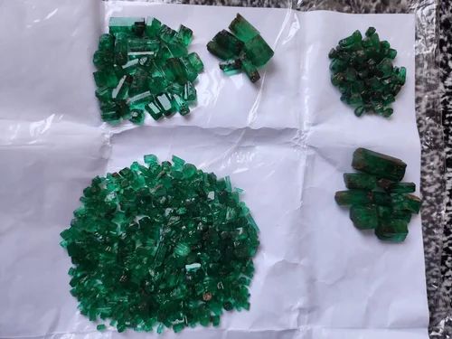 Multi Shape Rough Zambian Emerald Gemstones, For Jewellery, Feature : Durable, Fine Finishing, Shiny Looks