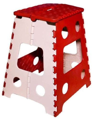 Plain 18inch Plastic Folding Stool, For Colleges, Garden, Home, Tutions, Feature : Eco Friendly