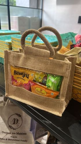 250-400 Gm Plain Jute Shopping Bag, For Household, Package, Grocery, Gift, Promotion, Size : 11×10×5inch