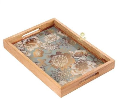 Polished Wooden Enamel Tray, For Hotels, Restaurants, Wedding, Feature : Unmatched Quality, Shiny Look