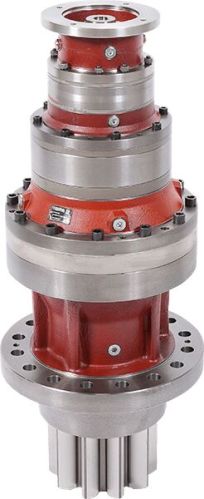 Red Reggiana Polished Cast Iron Slew Planetary Gearbox, For Industrial Use