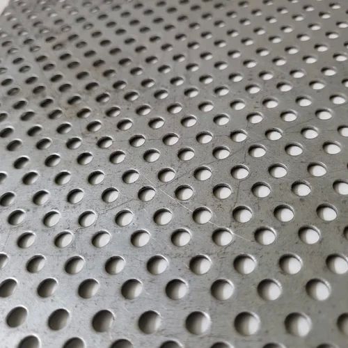 Grey MFF Coated Mild Steel Perforated Sheet, For Insustrtial