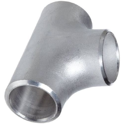 Silver Polished Stainless Steel Welded Tee, Feature : High Strength, Fine Finishing, Excellent Quality