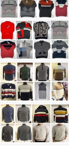 Printed YARN 100% ACRYLIC Stylish Flat Knit Sweaters, Size : M