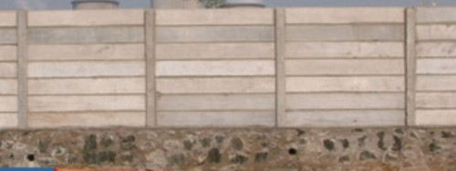 Polished Plain Concrete Industrial Boundary Wall, Feature : Durable, Quality Tested, Speedy Installation