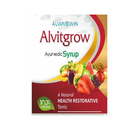 Alvitgrow Ayurvedic Syrup, Packaging Type : Plastic Bottle