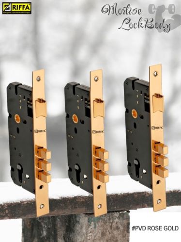 Rectangular Mortise Lockbody PVD Rose Gold