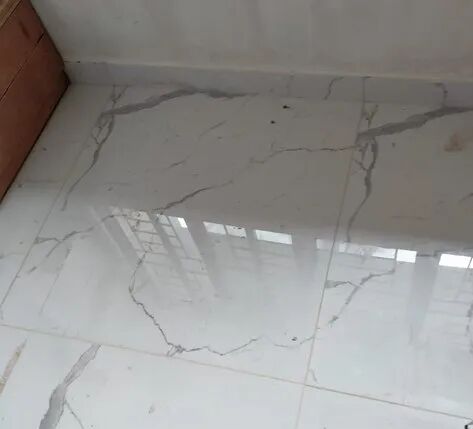 White Glossy Marble Floor Tile