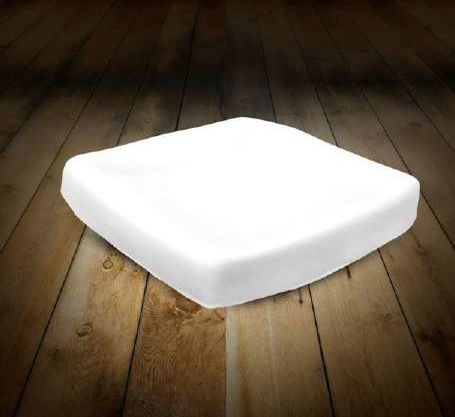 White 465mm X 475mm Office Chair Cushion