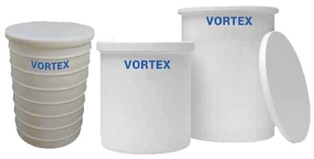 Vortex Soft LLDPE Cylindrical Storage Container, Color : White