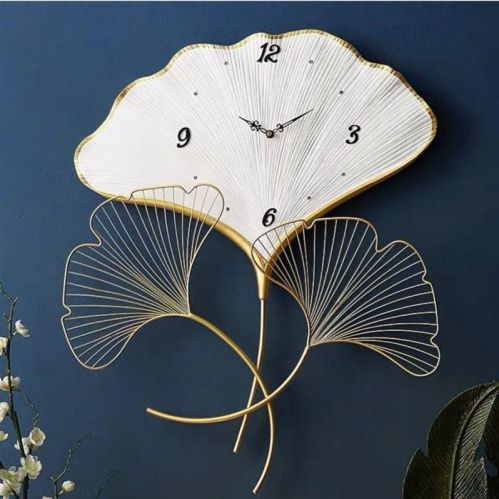 Iron Art Wall Clock, Color : Multi