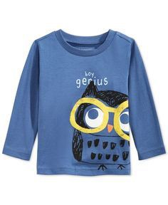 Blue Girls Full Sleeve Round Neck T-Shirts