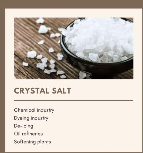 Crystal Salt, Packaging Type : White, Purity : 99.9% for Chemicals