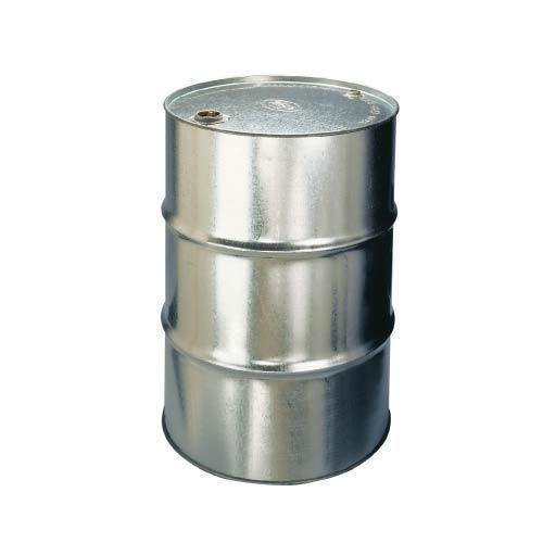 Silver Round Coated Plain Galvanized Drum, Storage Material : Chemicals