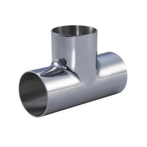 Silver Stainless Steel Tee, For Industrial Use, Feature : Fine Finishing, Corrosion Proof