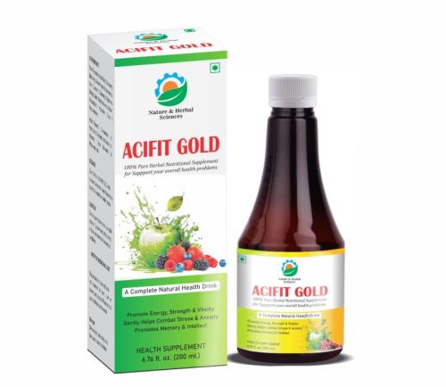 NATURAL Liquid Syrup Acifit Gold Juice, Feature : Healthy