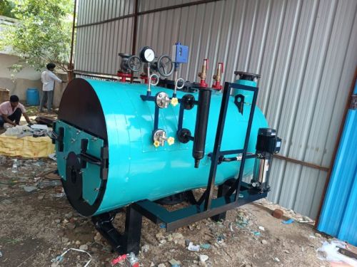 Sky Blue Mild Steel Steam Boiler