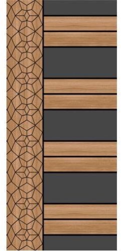 Splice Ply Wood Matt Sunmica Printed SP-2133 Premium Door Skin, Size : 7x3.25 Ft.