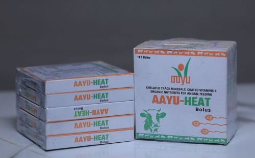 Aayu-Heat Veterinary Bolus, For Animals Use, Packaging Type : Box