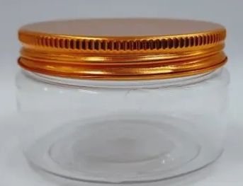 150gm Round Transparent Glass Candle Jar With Tin Lid