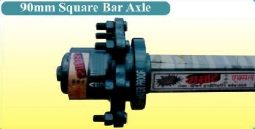 90mm Square Bar Trailer Axle, For Agricultural Implement Machine