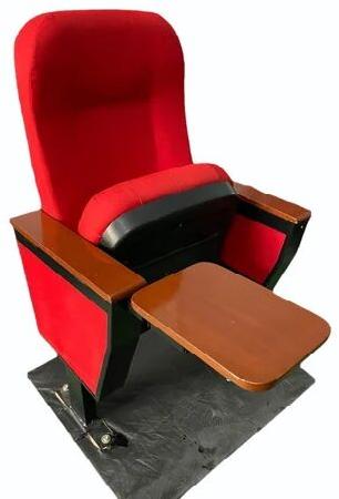 Red Tip Up Push Back Auditorium Chair, For Office